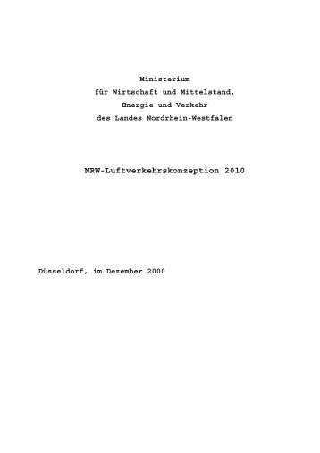 NRW-Luftverkehrskonzeption 2010 - Flugplatz Bonn Hangelar EDKB