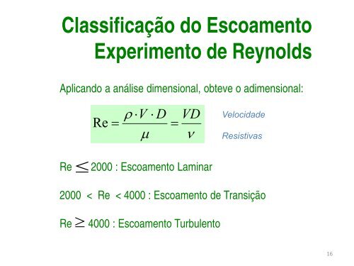 HIDRÁULICA DOS CONDUTOS FORÇADOS