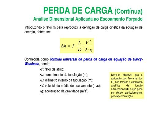 HIDRÁULICA DOS CONDUTOS FORÇADOS