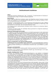 Maßnahmenblatt 1.1.4 Multifunktionale Grünflächen - REGKLAM