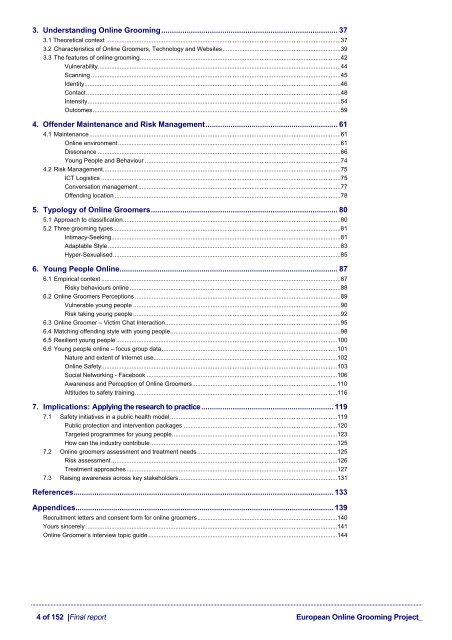 Final Report - European Online Grooming Project