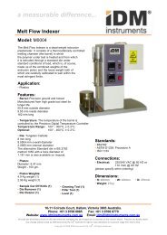 M0004 - Melt Flow Indexer - Regmed