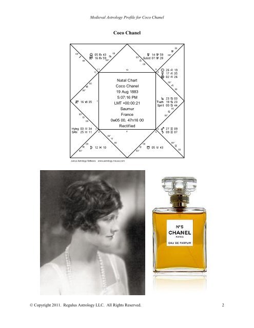 Coco Chanel - Regulus Astrology