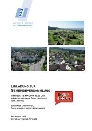 Beginn: 19.30 Uhr - Gemeinde MÃ¼nchwilen