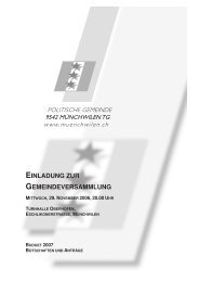 einladung zur gemeindeversammlung - Gemeinde MÃ¼nchwilen