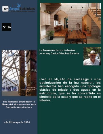 e-ArquiNoticias N° 16 nota N° 10 La forma interior exterior por el Arq. Carlos Sanchez Saravia