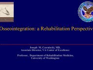 Osseointegration - Rehabilitation Research & Development Service