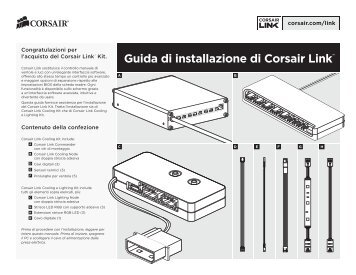 Guida di installazione di Corsair Link Guida di installazione di