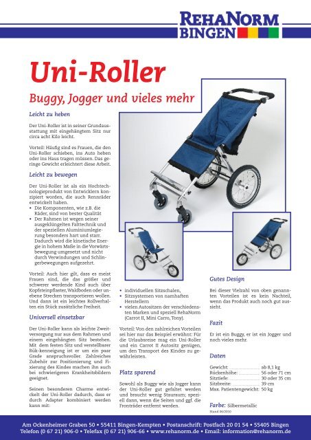 Uni-Roller - RehaNorm Bingen GmbH