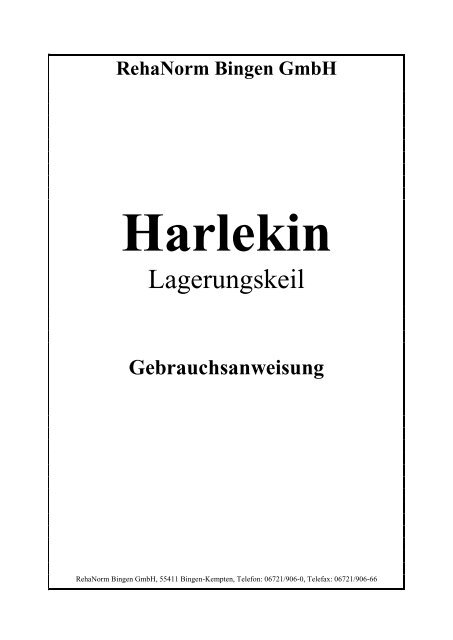 Harlekin Lagerungskeil - RehaNorm Bingen GmbH