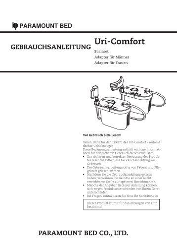 Uri-Comfort Automatischer Urinabsauger - RehaNorm Bingen GmbH