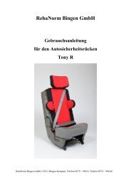 Gebrauchsanleitung Tony R - RehaNorm Bingen GmbH