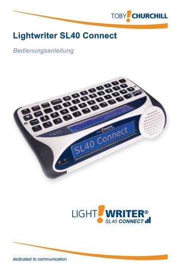 Lightwriter SL40 Connect - Toby Churchill