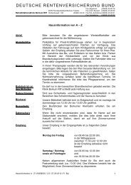 Hausinformationen von A - Z - Rehazentrum Klinik Borkum Riff