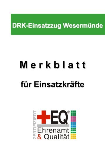 VI. Sanitätswachdienste - Drk-Kreisverband Wesermünde e.v.