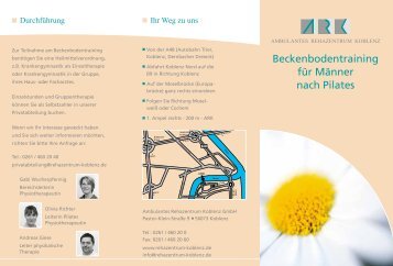 Beckenbodentraining für Männer - Ambulantes Rehazentrum Koblenz