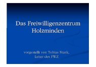 Das Freiwilligenzentrum Holzminden - Rehburg-Loccum 2030