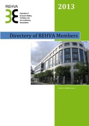 Directory of REHVA members associations