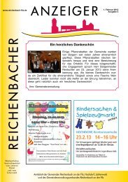 Kalenderwoche 5 - Gemeinde Reichenbach an der Fils