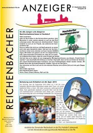Kalenderwoche 39 - Gemeinde Reichenbach an der Fils