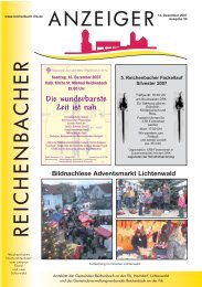 Kalenderwoche 50 - Gemeinde Reichenbach an der Fils