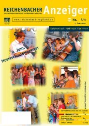 9. Juni: Musikschulsommerfest - Reichenbach