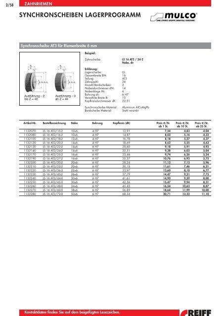 synchroflex-zahnriemen - REIFF Gruppe