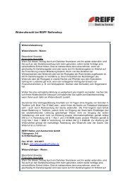 Download der Widerrufsrechte (pdf-Format) - REIFF Reifen und ...