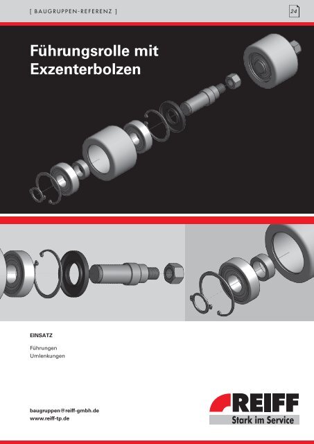 Führungsrolle mit Exzenterbolzen - REIFF Technische Produkte