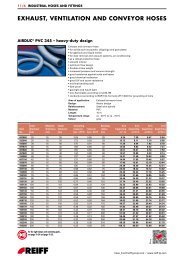 Chapter 11: Industrial Hoses and Fittings - REIFF Technische Produkte