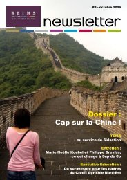 Dossier : Cap sur la Chine ! - Reims Management School