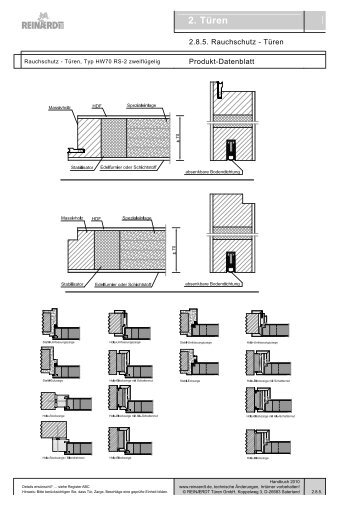 HW70 RS-2 - REINÃRDT TÃ¼ren GmbH