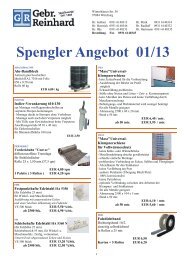 Spenglerangebot