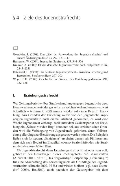 Â§ 4 Ziele des Jugendstrafrechts - Ernst Reinhardt Verlag