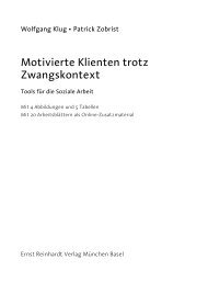 Motivierte Klienten trotz Zwangskontext - Ernst Reinhardt Verlag
