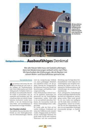 Dachgeschossausbau - Braas