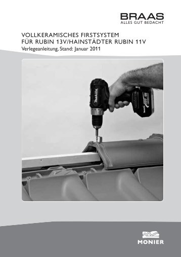 VOLLKERAMISCHES FIRSTSYSTEM FÃR RUBIN 13V ... - Braas