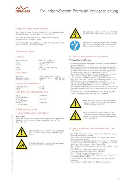 Verlegeanleitung Braas PV Indach-System Premium