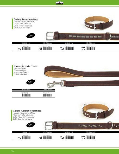 HalsbÃ¤nder â Collars â Colliers - Collares - Camon