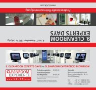 9. cleanroom experts days - Reinraum-Akademie