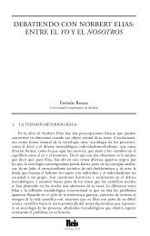 Debatiendo con Norbert Elias: entre el yo y el nosotros ... - Dialnet