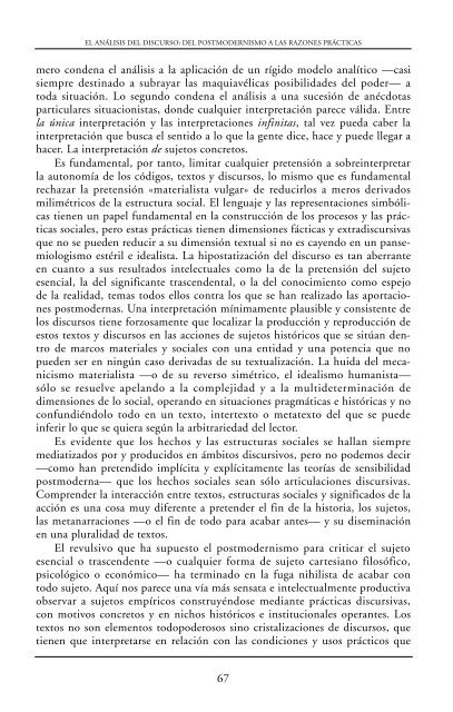 El anÃ¡lisis del discurso: del postmodernismo a las razones ... - Dialnet