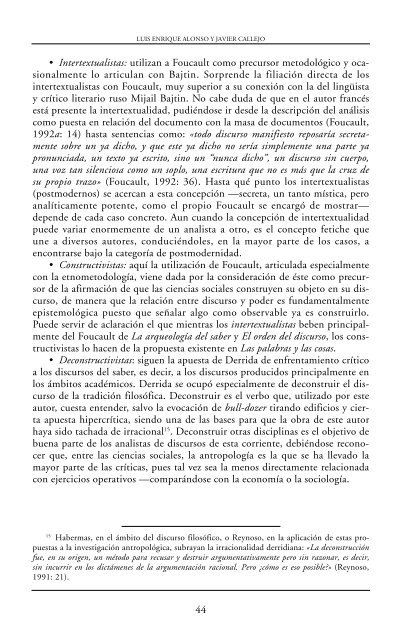 El anÃ¡lisis del discurso: del postmodernismo a las razones ... - Dialnet