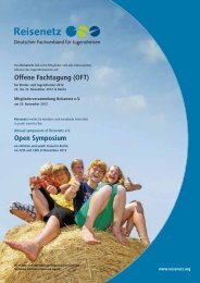 Offene Fachtagung (OFT) Open Symposium - Reisenetz