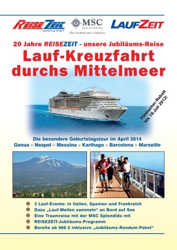 Reiseflyer herunterladen (PDF*) - REISEZEIT Tourismus GmbH