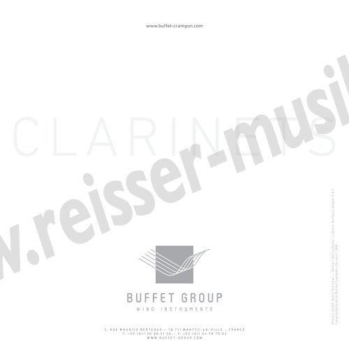 Clarinets - Reisser Musik