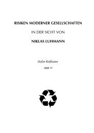 RISIKEN MODERNER GESELLSCHAFTEN