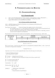 Thermodynamik und Kinetik