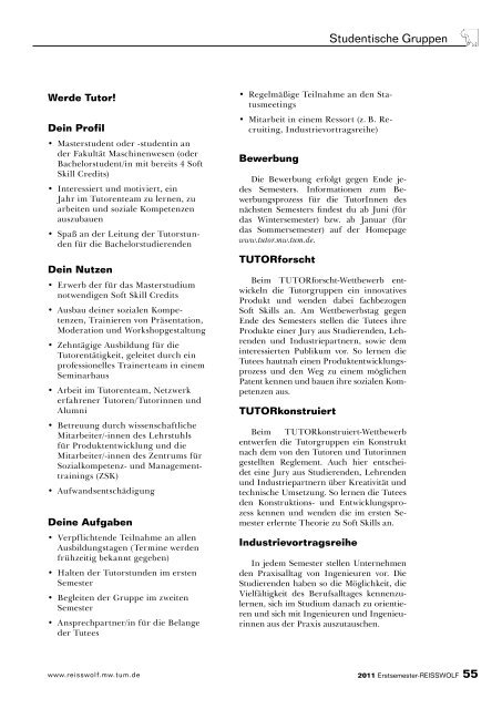 PDF-Version - Reisswolf - Technische UniversitÃ¤t MÃ¼nchen