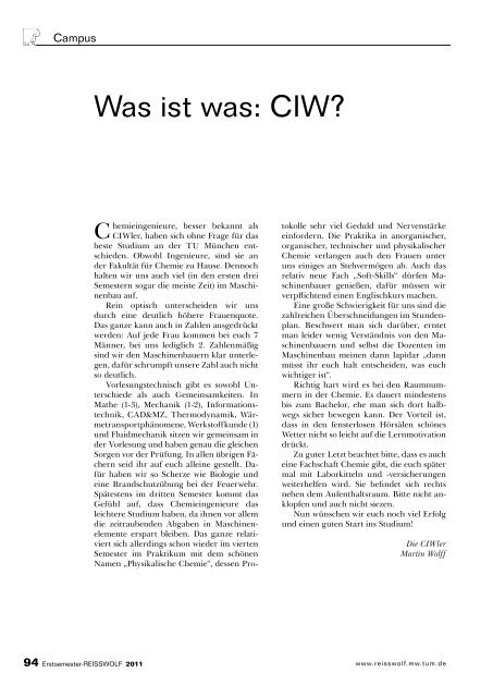 PDF-Version - Reisswolf - Technische UniversitÃ¤t MÃ¼nchen